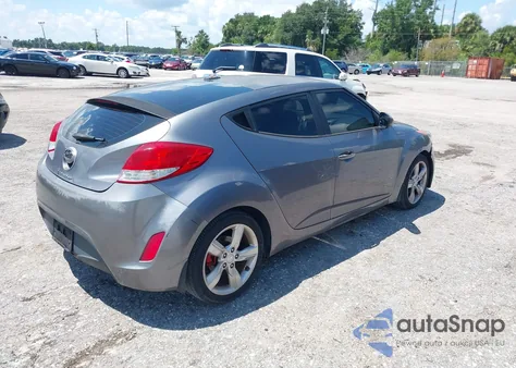 2012 Hyundai Veloster Base W/Black from USA, damaged, VIN KMHTC6AD2CU078572